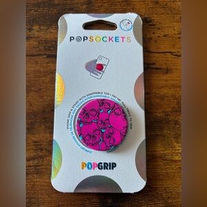 PopSockets PopGrip - neon pink skulls